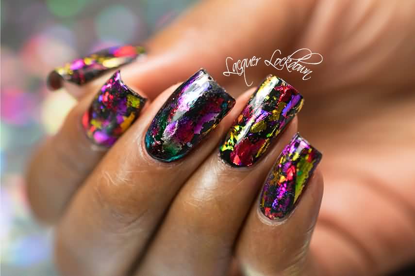 Angel Academy Holographic Nail Art Ideas - wide 3