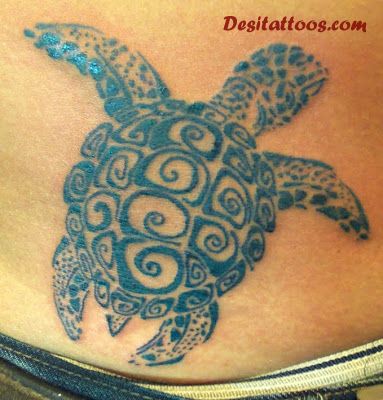 Cool Sea Creature Turtle Tattoo