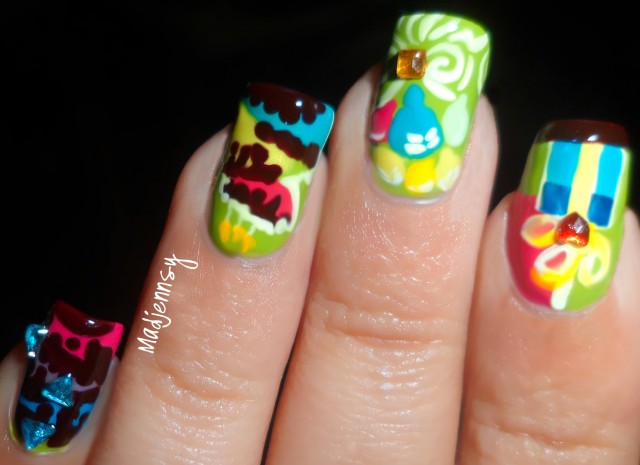 Cute Colorful Birthday Nail Art Design Ideas For Girls