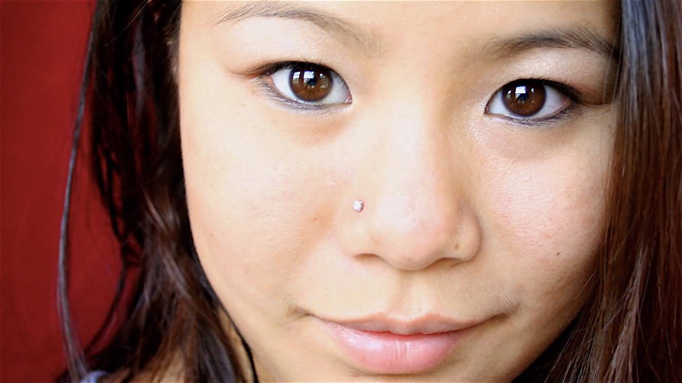 Cute Girl With Nostril Piercing