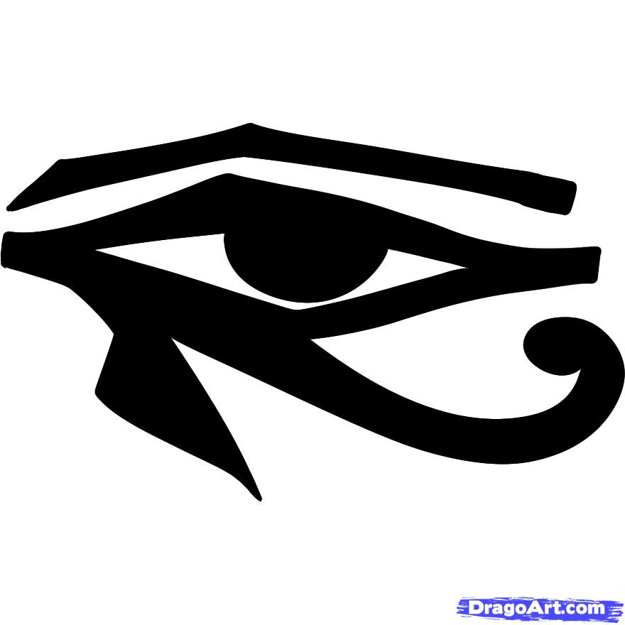 Dark Ink Horus Eye Tattoo Sample
