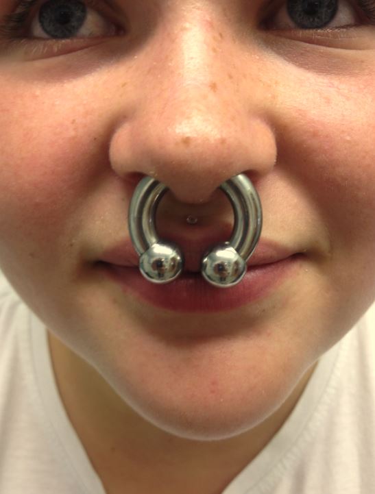 Extreme Septum Piercing Picture