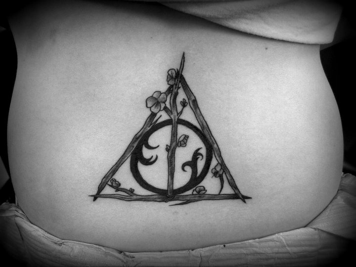 1. "Deathly Hallows symbol tattoo" - wide 5