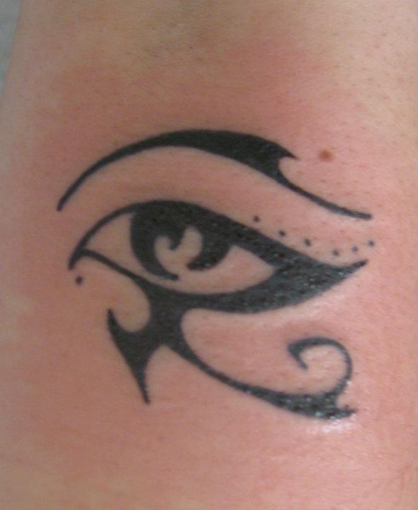 Lovely Horus Eye Tattoo