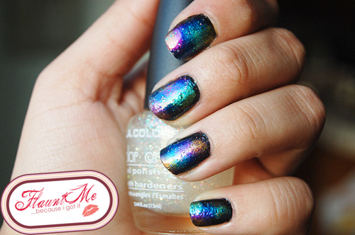 Multicolored Galaxy Nail Art
