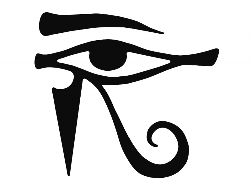 Nice Horus Eye Temporary Tattoo Stencil