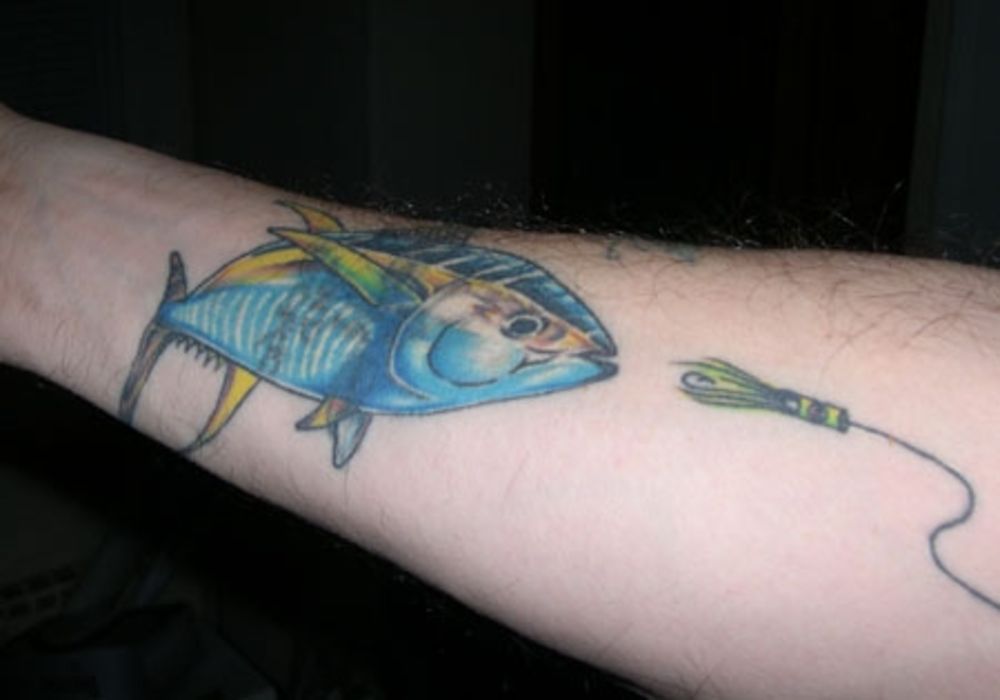 Nice Saltwater Fish Tattoo