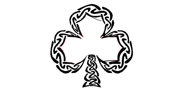 Nice Tribal Celtic Shamrock Tattoo Design