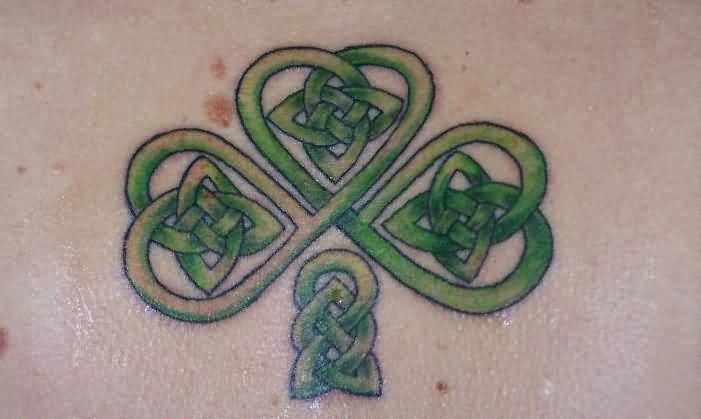 Pretty Celtic Shamrock Tattoo