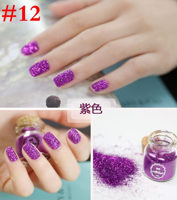 Purple Glitter Nail Art Tutorial
