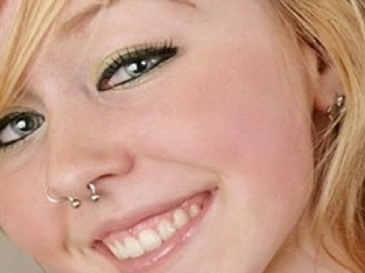 Septum Piercing With Circular Barbell