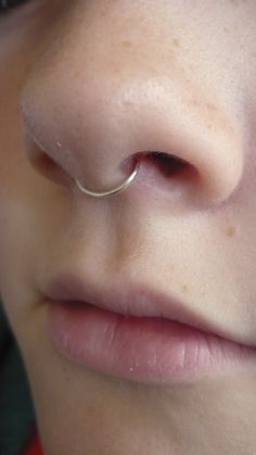 Silver Ring Septum Piercing Pictures