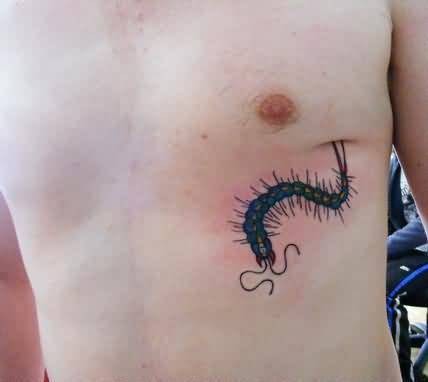 Simple Worm Tattoo By Belowwherewebelong