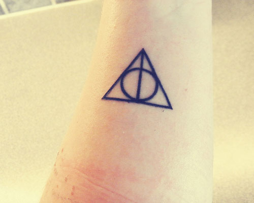 Small Deathly Hallows Tattoo