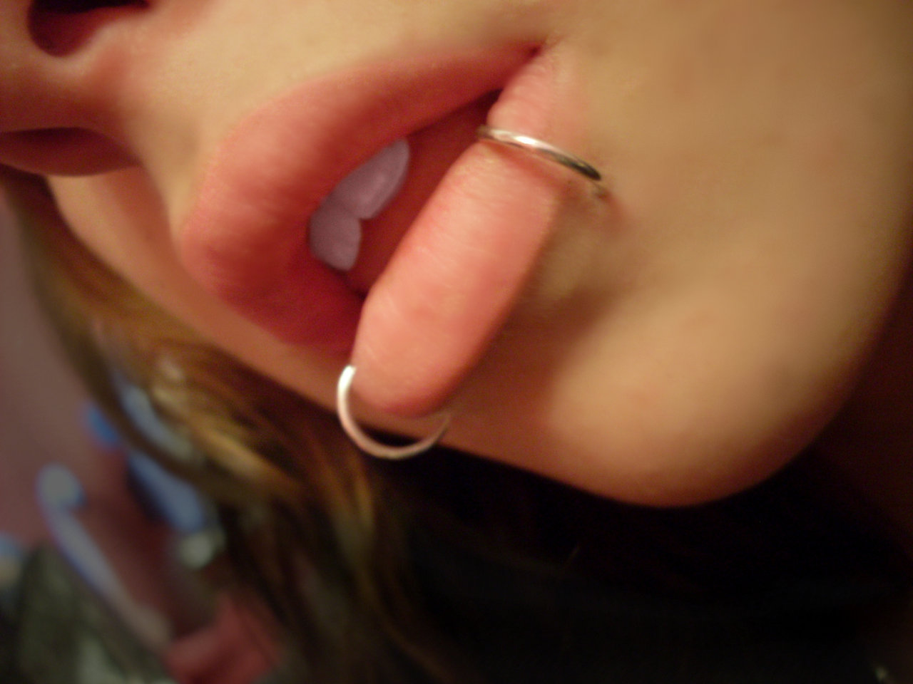 Snake Bites Piercing With Hoop Rings by Victizzle Mofo