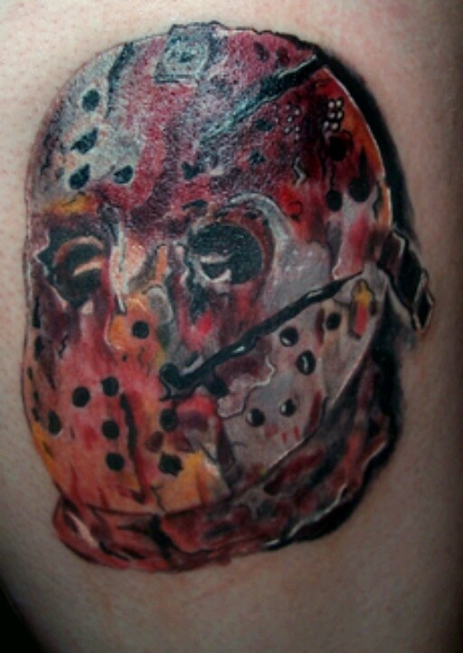 Terrible Jason Head Tattoo