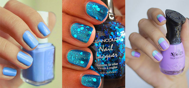 Three Amazing Blue Nail Art Ideas
