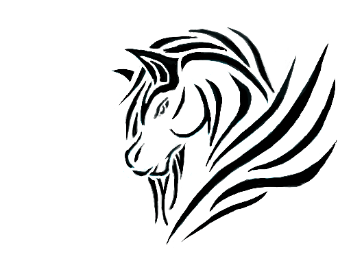 Tribal Pegasus Tattoo Sample By Quatrebornes