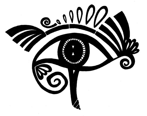 Unique Black Ink Horus Eye Tattoo Design By Najlam Siana