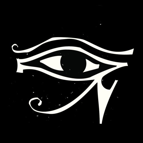 White Horus Eye Tattoo Design