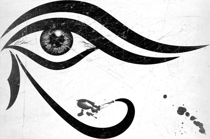 Wonderful Large Horus Eye Tattoo Stencil