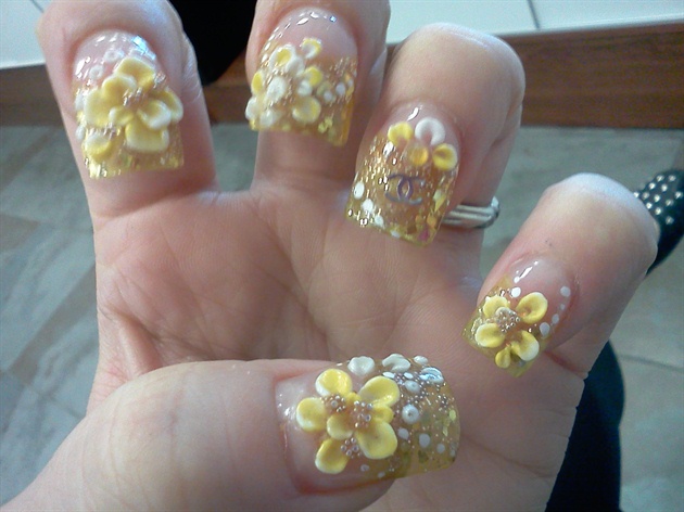 3. Step-by-Step 3D Flower Nail Art - wide 8
