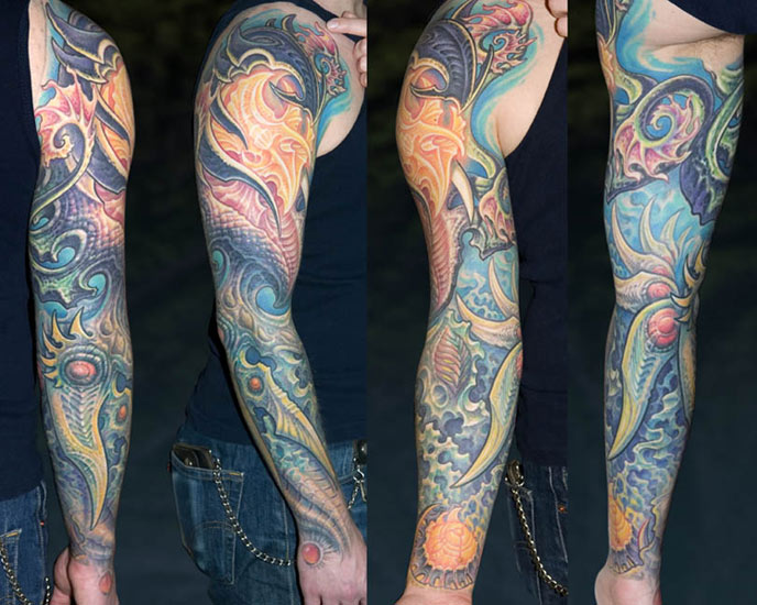 15+ Sea Creature Full Sleeve Tattoos