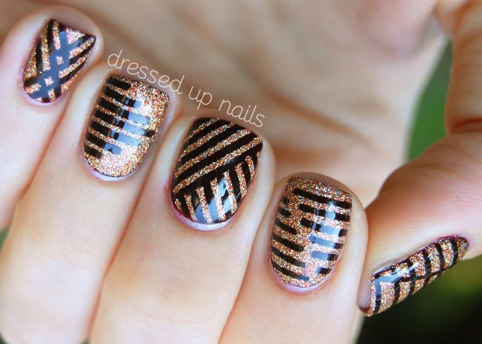 Black and Glitter Nail Art Inspiration on Tumblr - wide 9