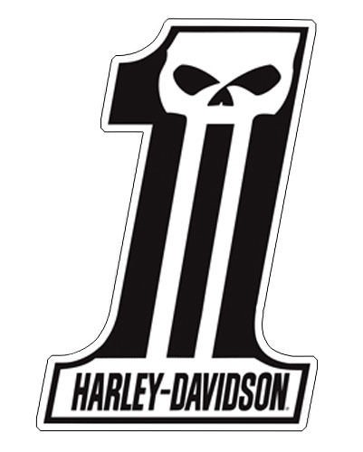 Black And White One Harley Davidson Tattoo Stencil