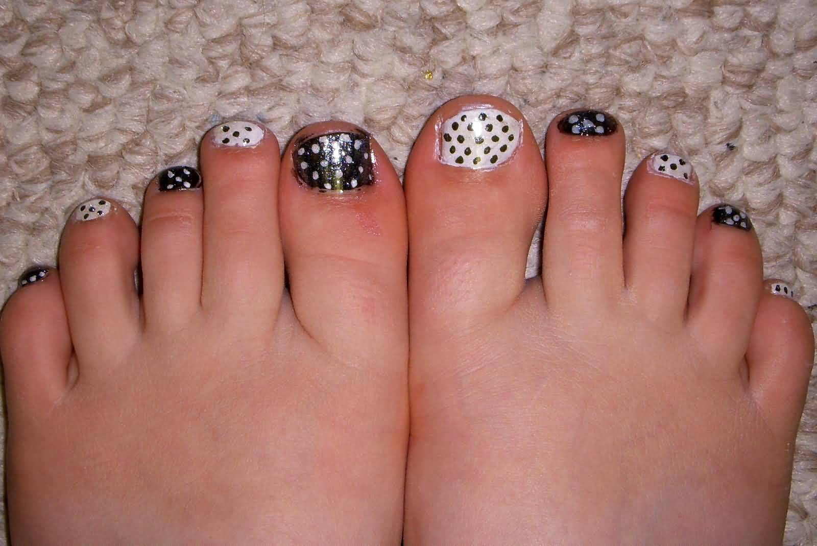 2. Easy Black and White Nail Art - wide 1