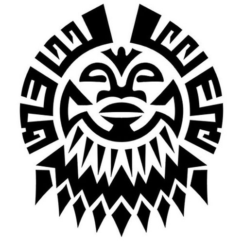 Black Samoan Circle Tattoo Design