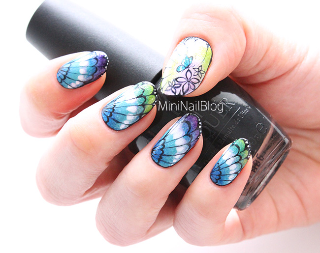 Butterfly Nail Art Design Idea