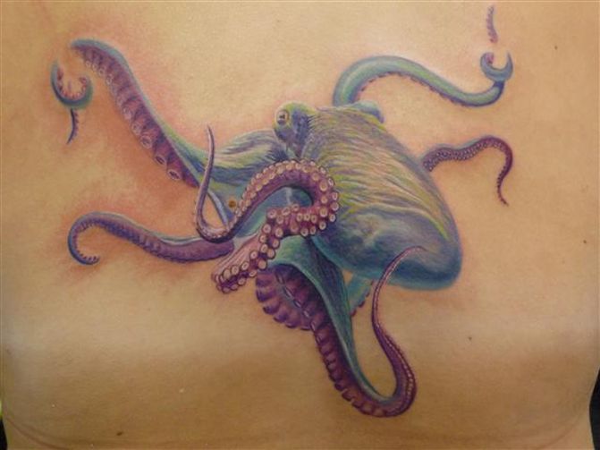 Classic Sea Creature Octopus Tattoo