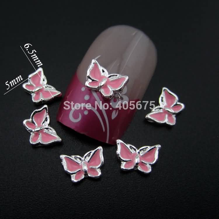 Cute 3D Metallic Butterfly For Nails