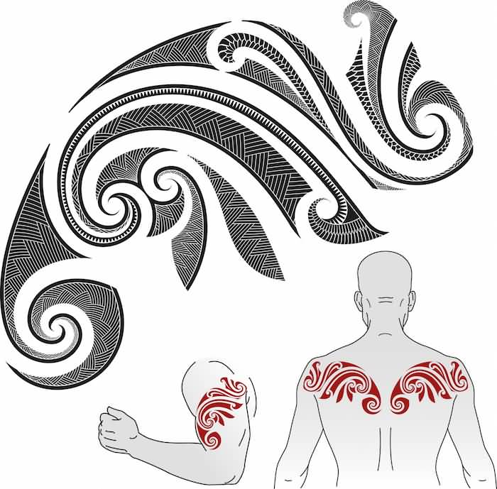 Fantastic Samoan Tribal Tattoo Design