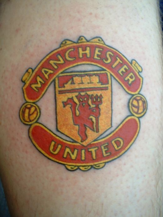 Manchester United Football Team Logo Tattoo