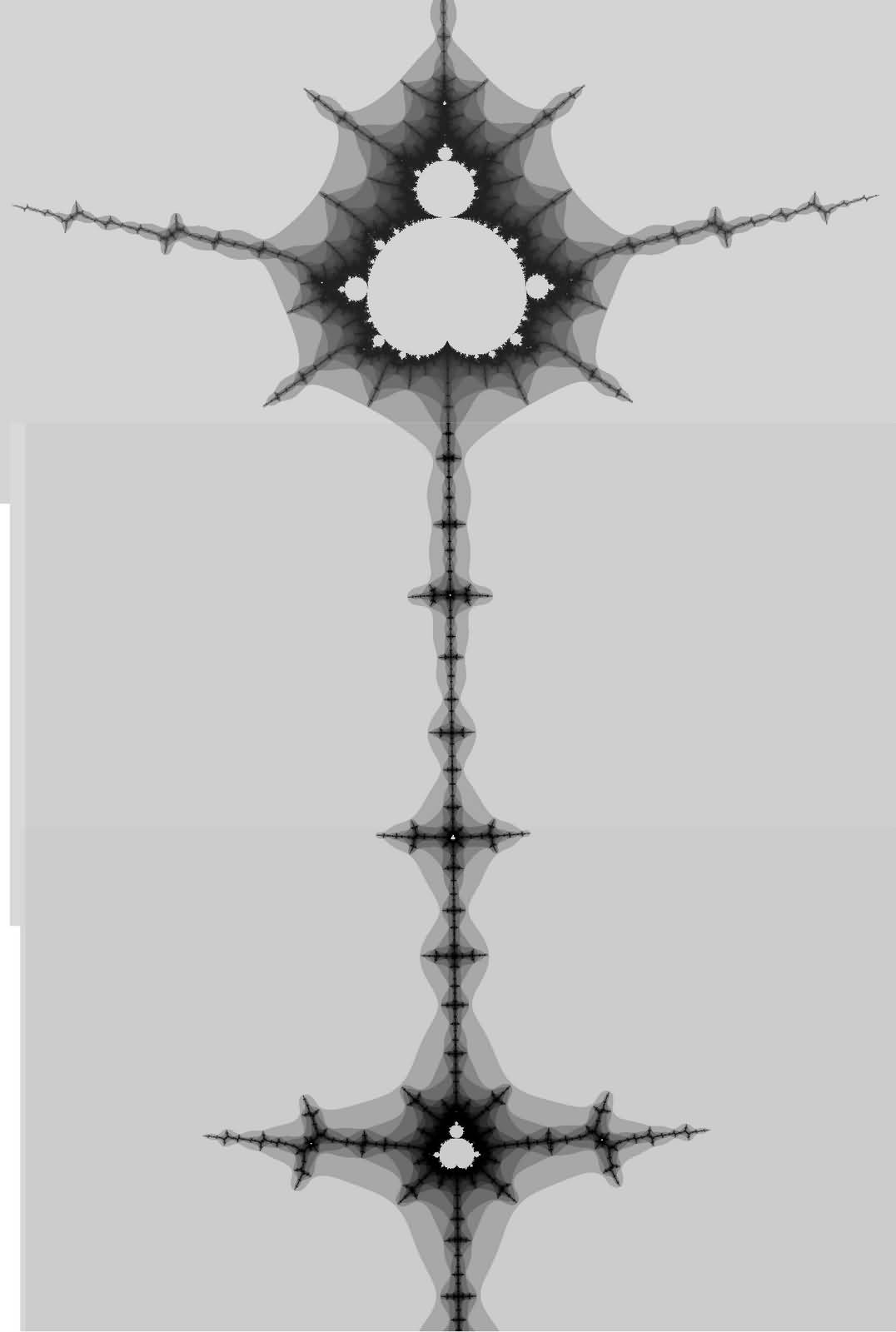 Mandelbrot Fractal Spine Tattoo Design