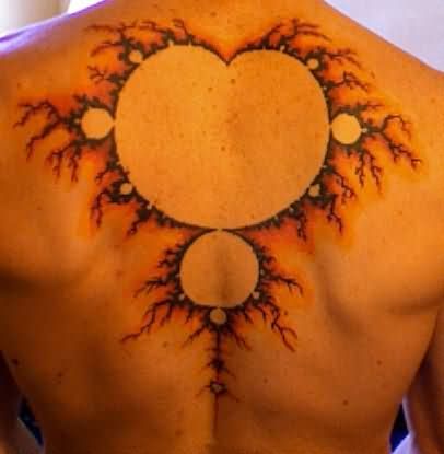 Mandelbrot Tattoo On Upper Back