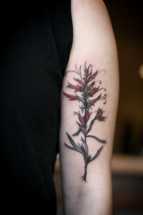 Nice Arm Plant Tattoo For Women