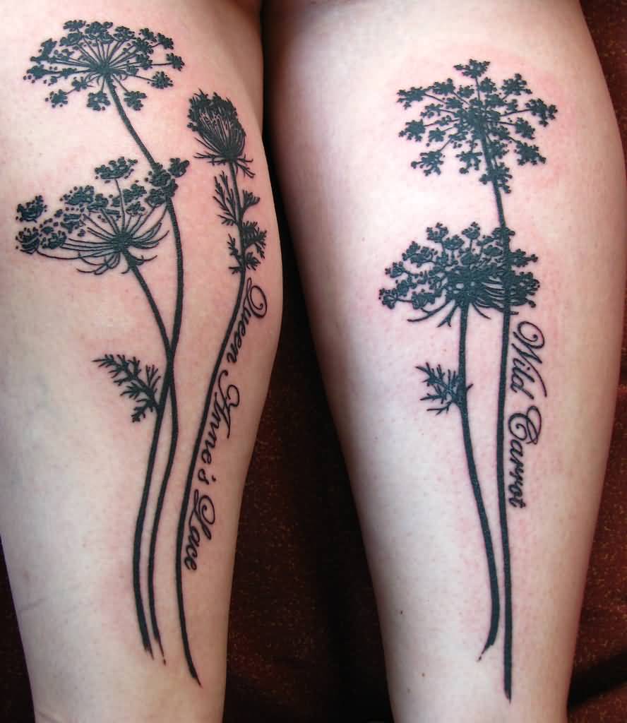 Nice Lace Of Queen Anne Tattoos By Peonyandbee