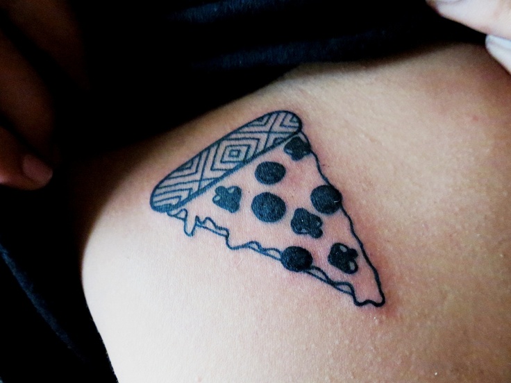 Nice Pizza Slice Tattoo