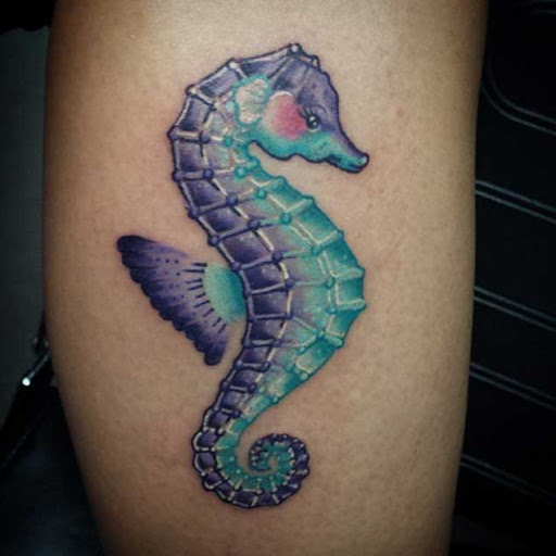 Pretty Seahorse Tattoo