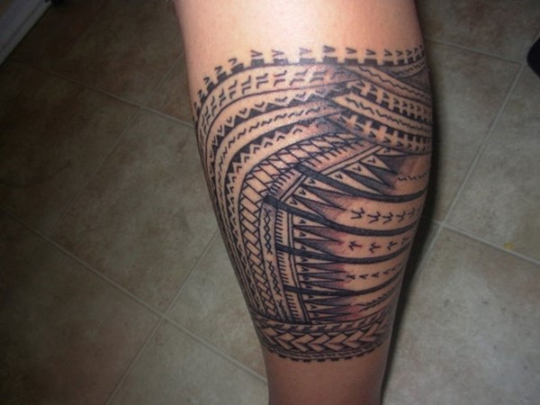 Samoan Tribal Arm Tattoo