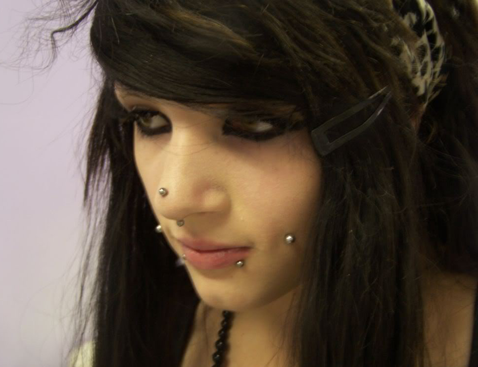 Septril Piercing With Silver Barbell For Girls