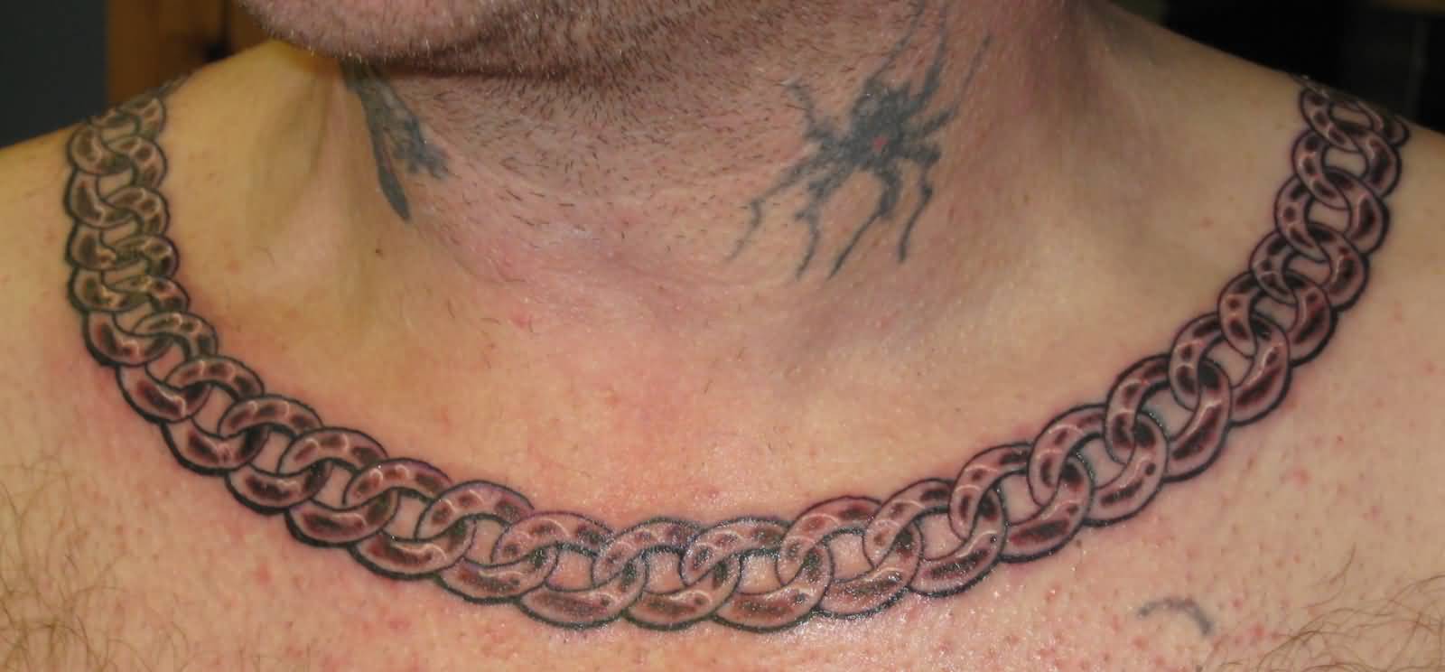 Chain Tattoos Around Neck  Best Tattoo Ideas