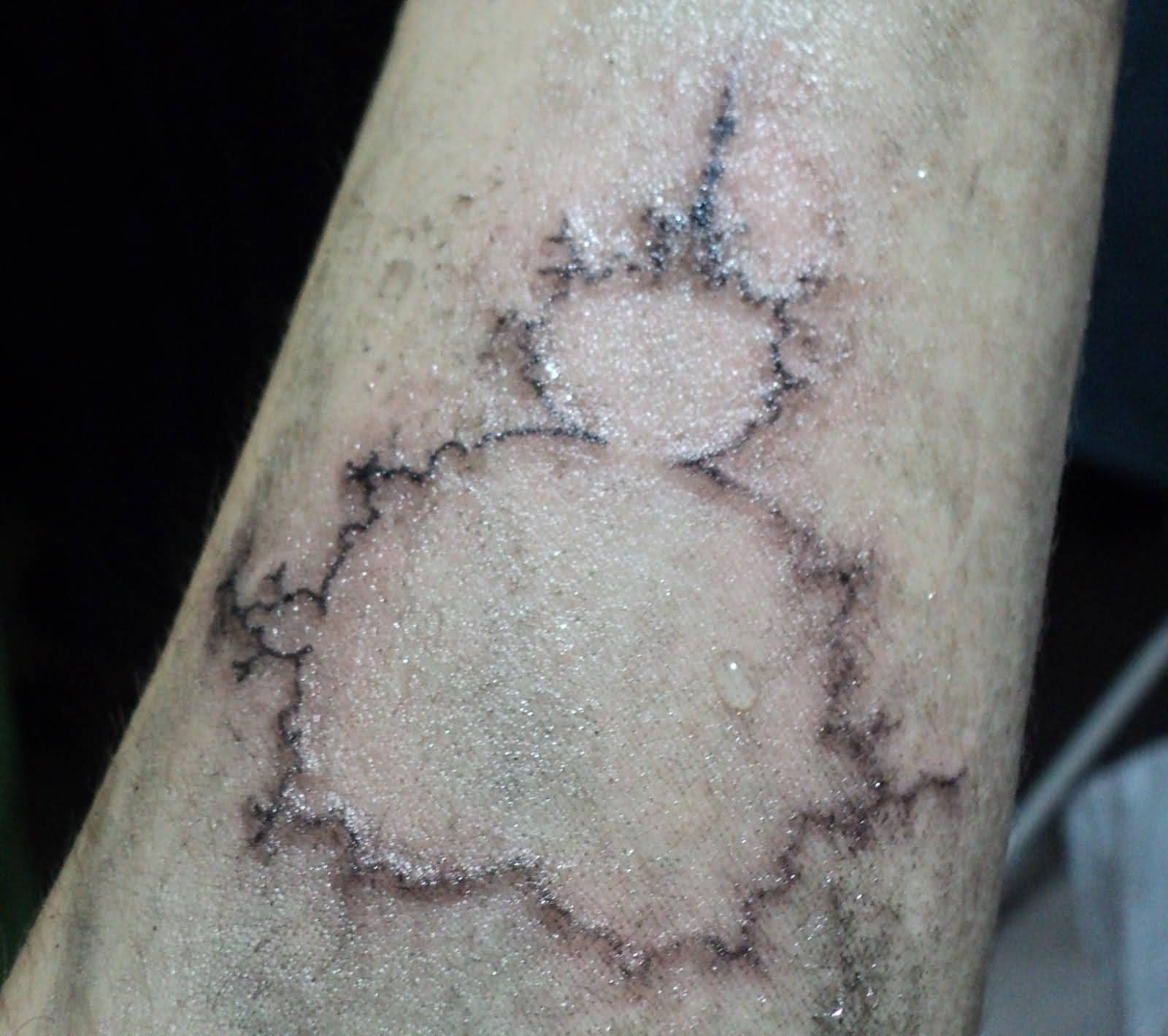 Simple Mandelbrot Set Tattoo On Arm