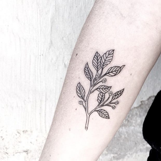 Simple Plant Arm Tattoo