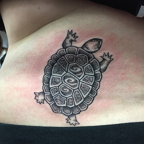 Simple Tortoise Tattoo
