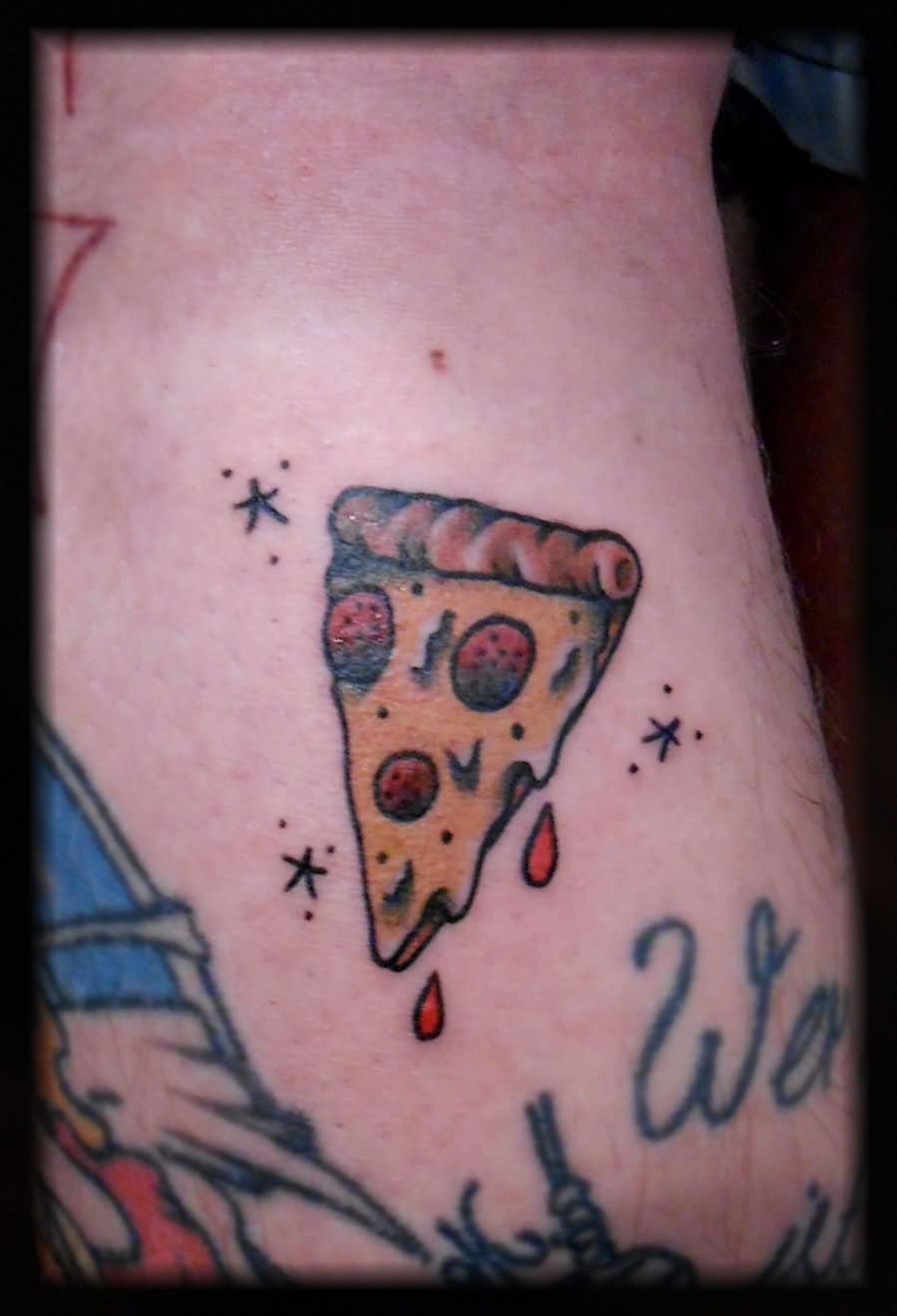 Small Pizza Traditional Tattoo