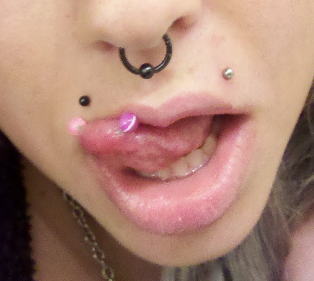 Snake Eyes Piercing With Pink Barbell